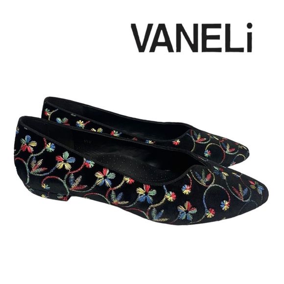 NEW in Box VANELI Women's Ganet Black Bonansa Flats 9.5 - Picture 2 of 7